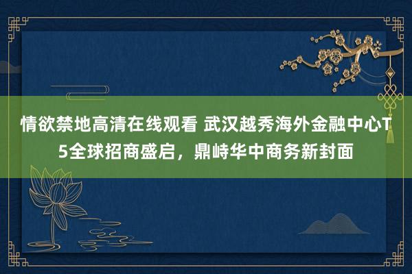 情欲禁地高清在线观看 武汉越秀海外金融中心T5全球招商盛启，鼎峙华中商务新封面