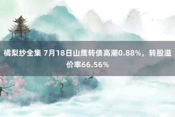 橘梨纱全集 7月18日山鹰转债高潮0.88%，转股溢价率66.56%