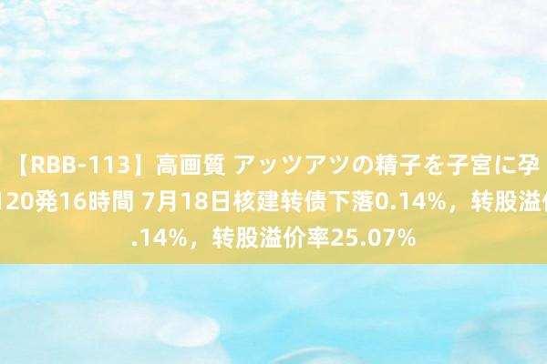 【RBB-113】高画質 アッツアツの精子を子宮に孕ませ中出し120発16時間 7月18日核建转债下落0.14%，转股溢价率25.07%