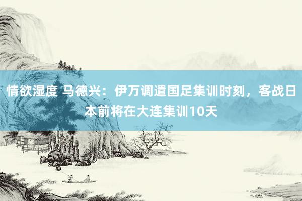 情欲湿度 马德兴：伊万调遣国足集训时刻，客战日本前将在大连集训10天