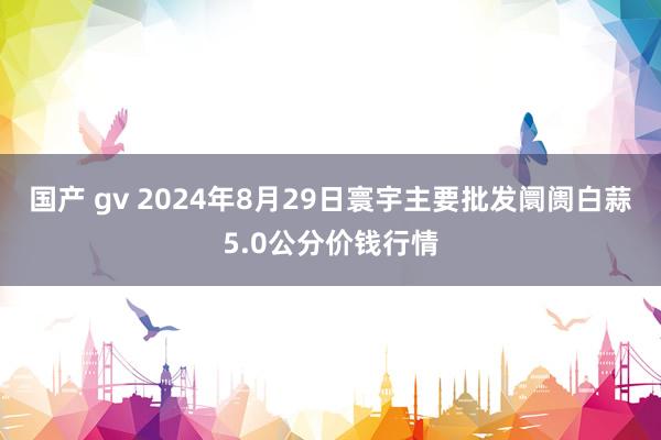 国产 gv 2024年8月29日寰宇主要批发阛阓白蒜5.0公分价钱行情